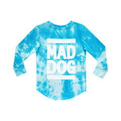 MAD DOG BOYS LONG SLEEVE TIEDYE BLUE